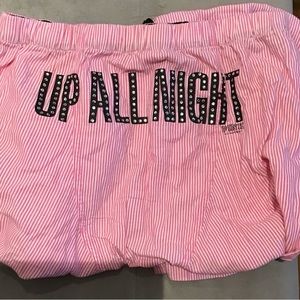 Victoria’s Secret UP ALL NIGHT Cotton Pajama Pants. Size: M